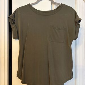 a new day Olive Short Sleeve Top with Pocket